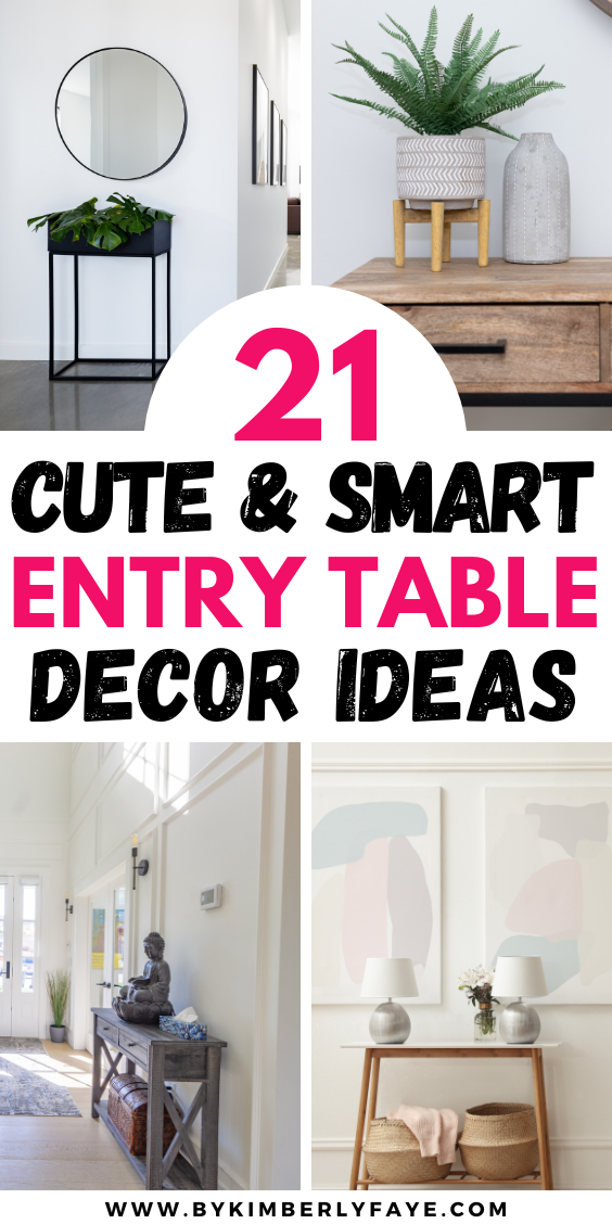 Cute and Smart Entry Table Decor Ideas