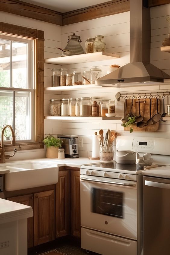 Kitchen Shelves Decor Ideas