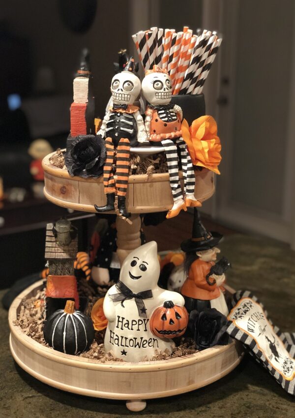 Halloween Tiered Tray Decor Ideas