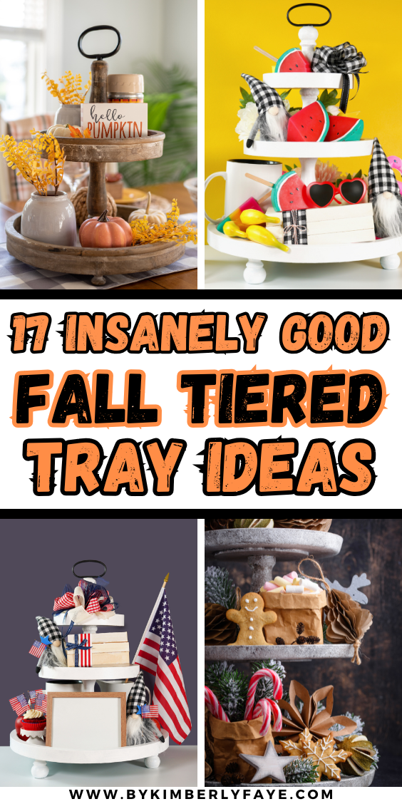 Good Fall Tiered Tray Ideas