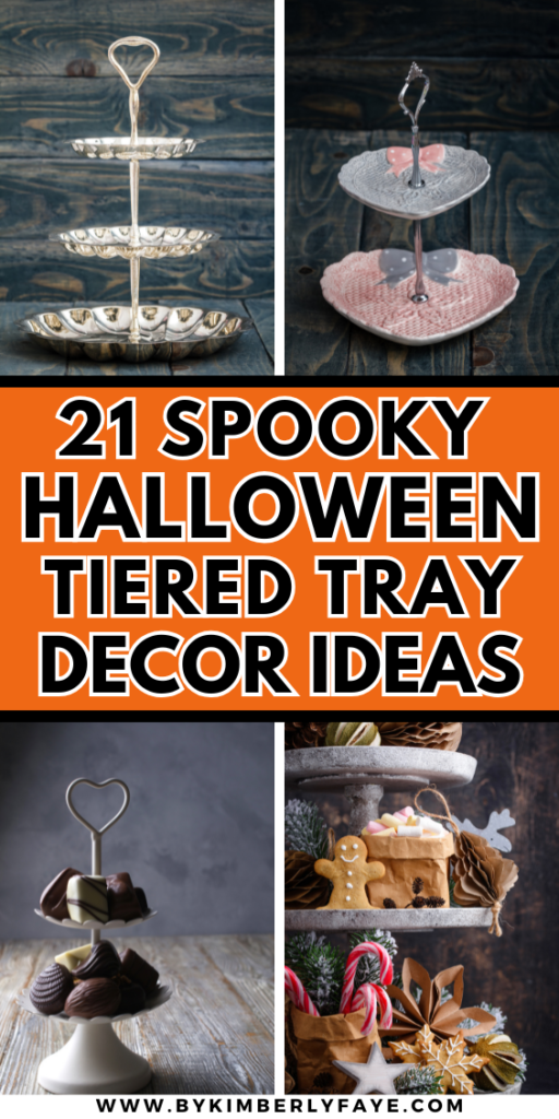 Fun and Spooky Halloween Tiered Tray Decor Ideas