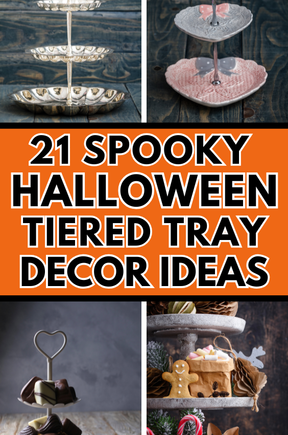 Fun and Spooky Halloween Tiered Tray Decor Ideas