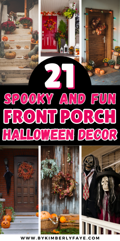 Spooky and Fun Front Porch Halloween Decorations