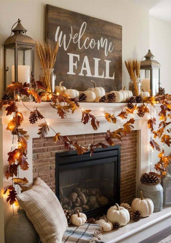 Fall Mantle Decor Ideas