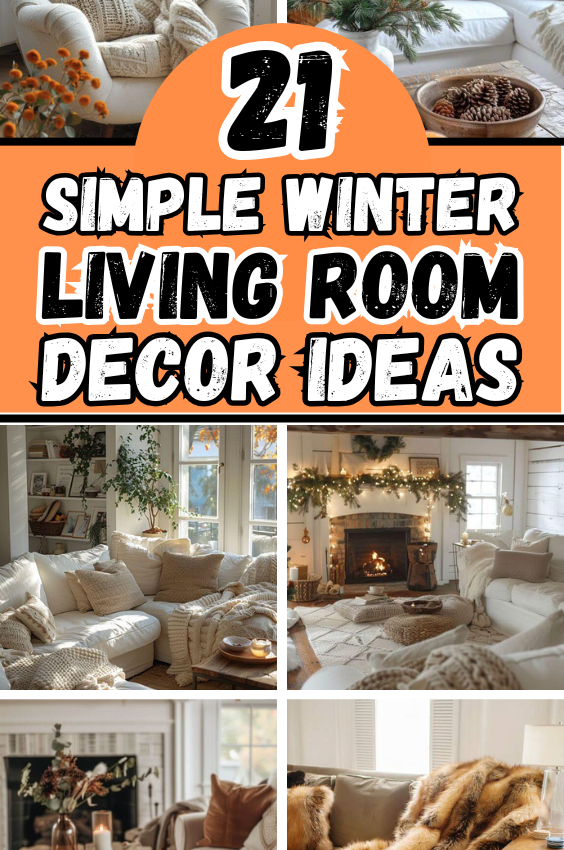 21+ Best Simple Winter Living Room Decor Ideas