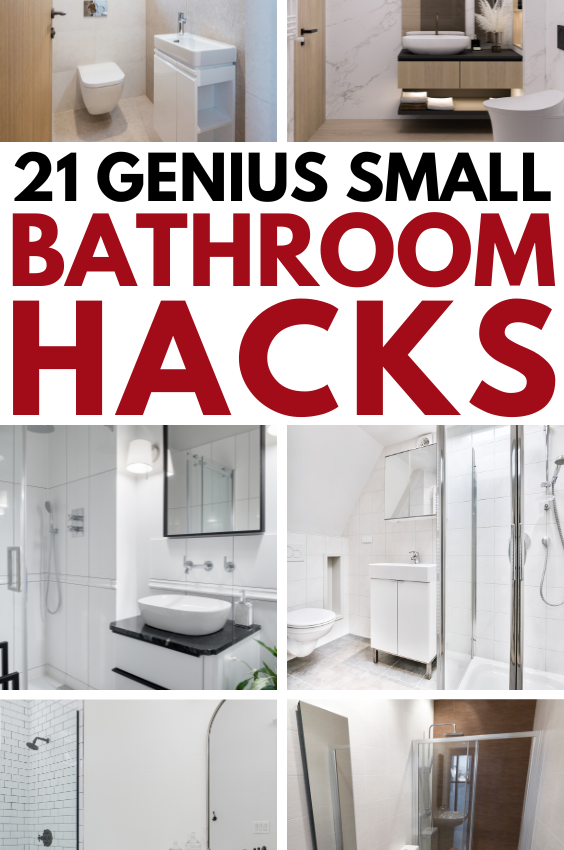 21+ Insanely Genius Small Bathroom Hacks To Make Your Space Look Bigger