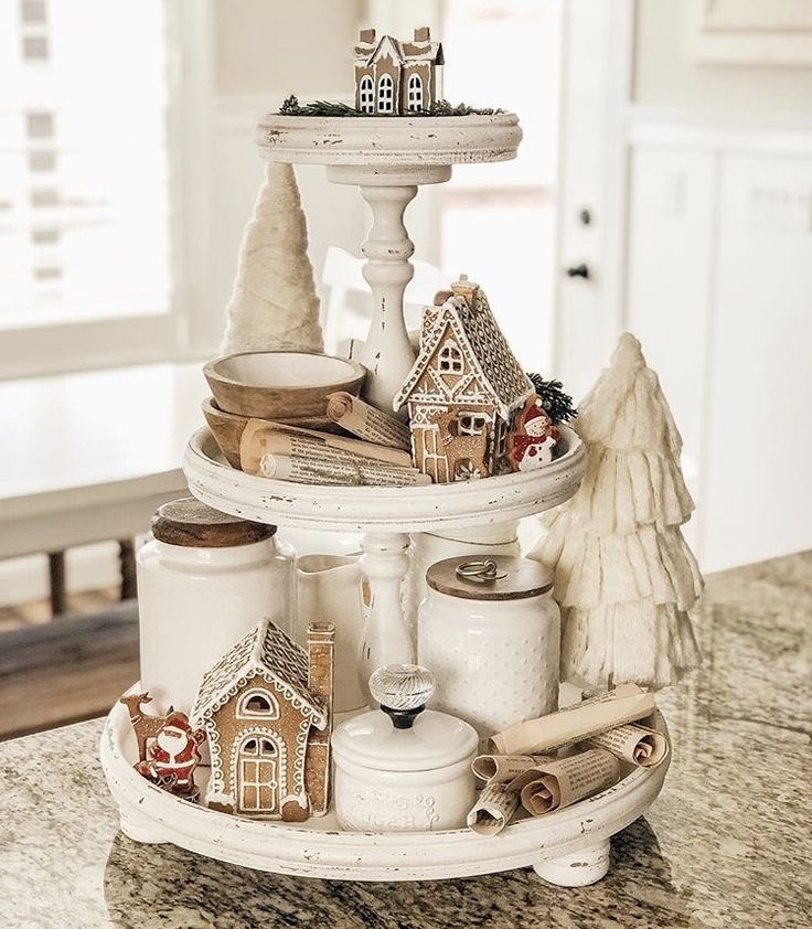 17 Stunning Tiered Tray Gingerbread Decor Ideas You Will Love