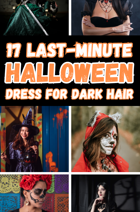 17+ Insanely Easy Last Minute Halloween Costumes For Dark Hair