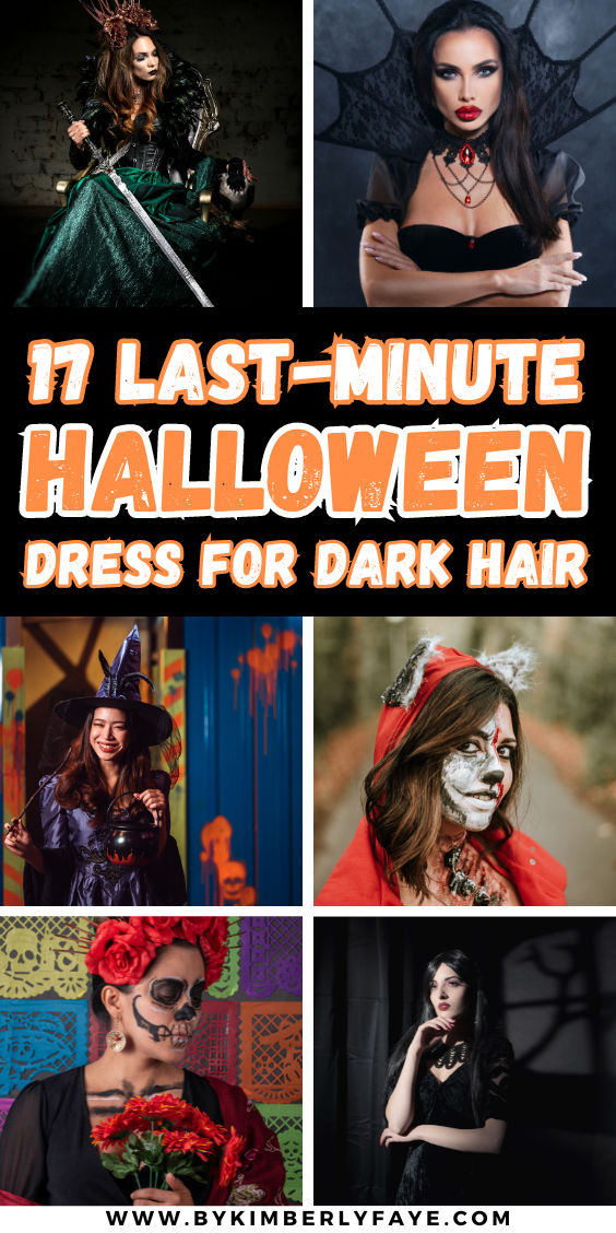 Insanely Easy Last Minute Halloween Costumes For Dark Hair