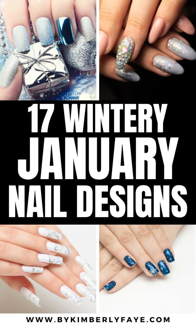 17 Wintery January Nail Designs That You Will Love