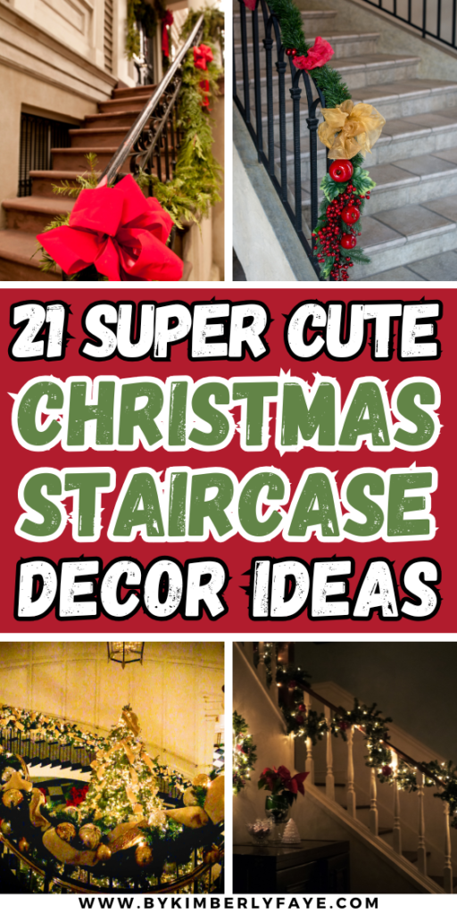 Christmas Staircase Decor Ideas