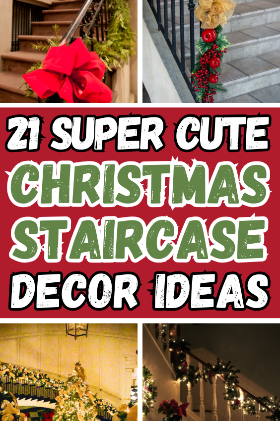 Christmas Staircase Decor Ideas