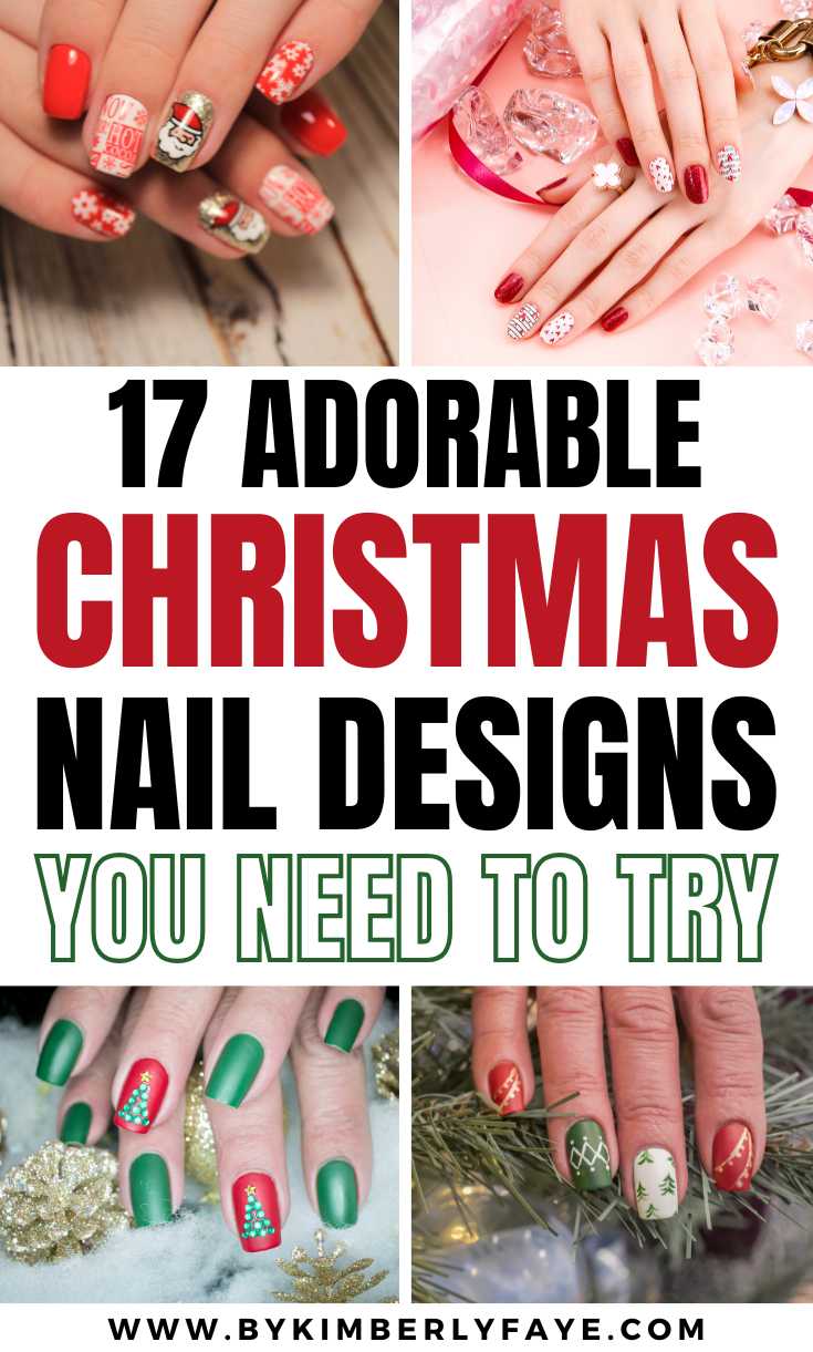 17 Adorable Christmas Nail Designs You Need This Festive