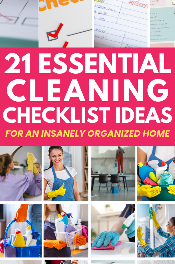 Essential Cleaning Checklist Ideas