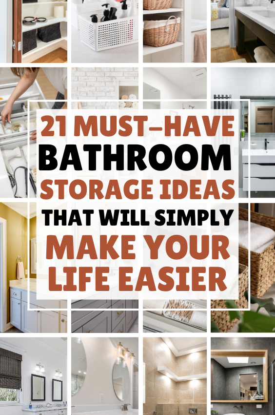 21+ Must-Have Bathroom Storage Ideas That Will Simply Make Your Life Easier