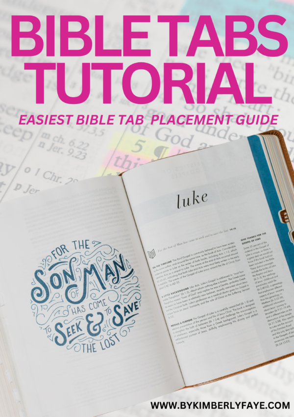 Easiest Bible Tabs Placement Guide