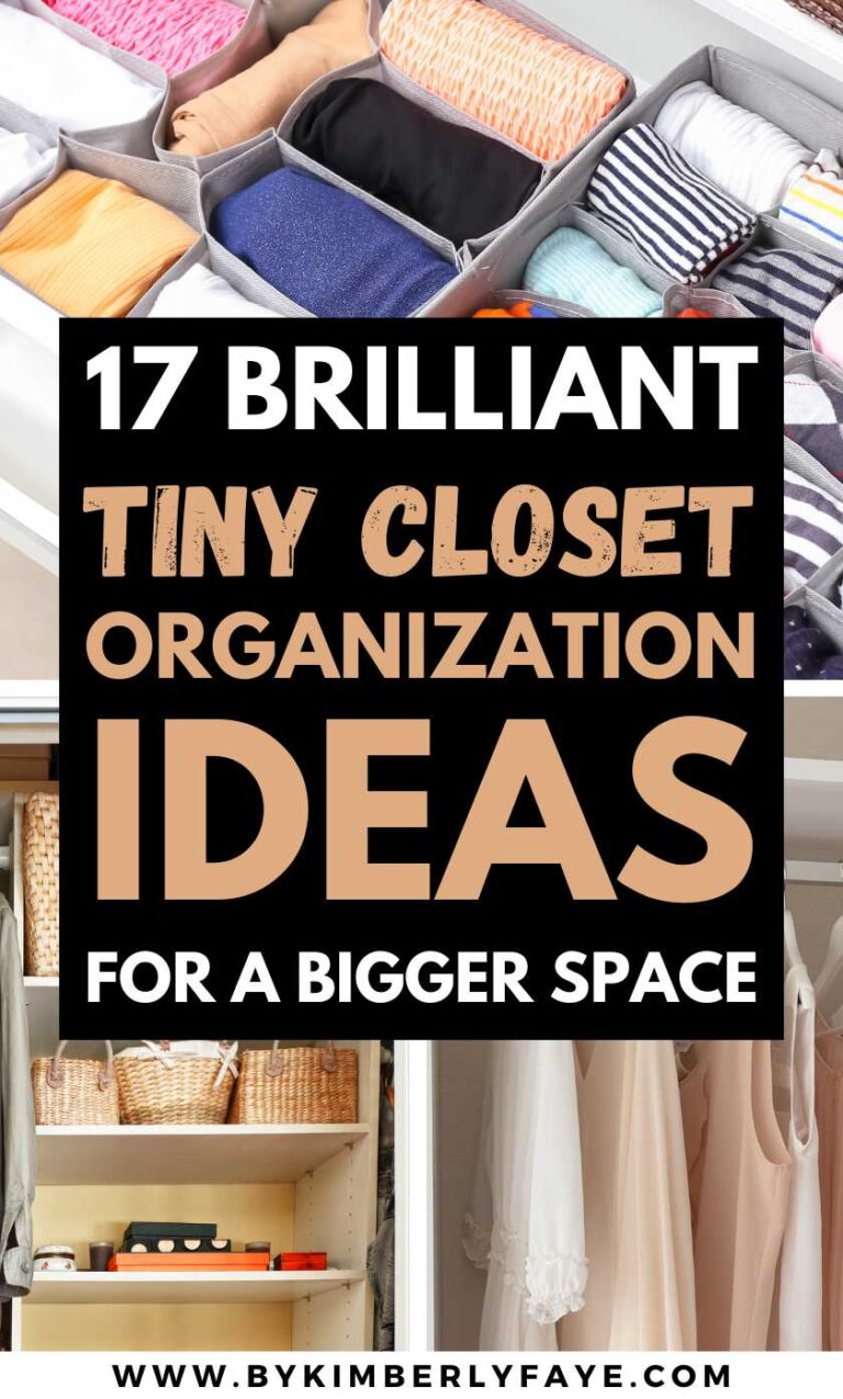 17 Insanely Brilliant Tiny Closet Organization Ideas That Will Make Your Space Bigger