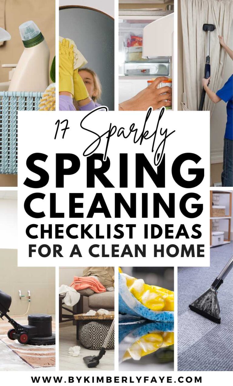 17 Sparkly Spring Cleaning Checklist Ideas For a Clean Home