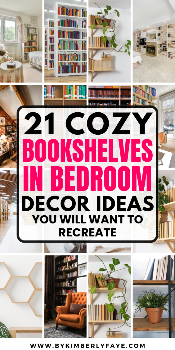 Bookshelves in Bedroom