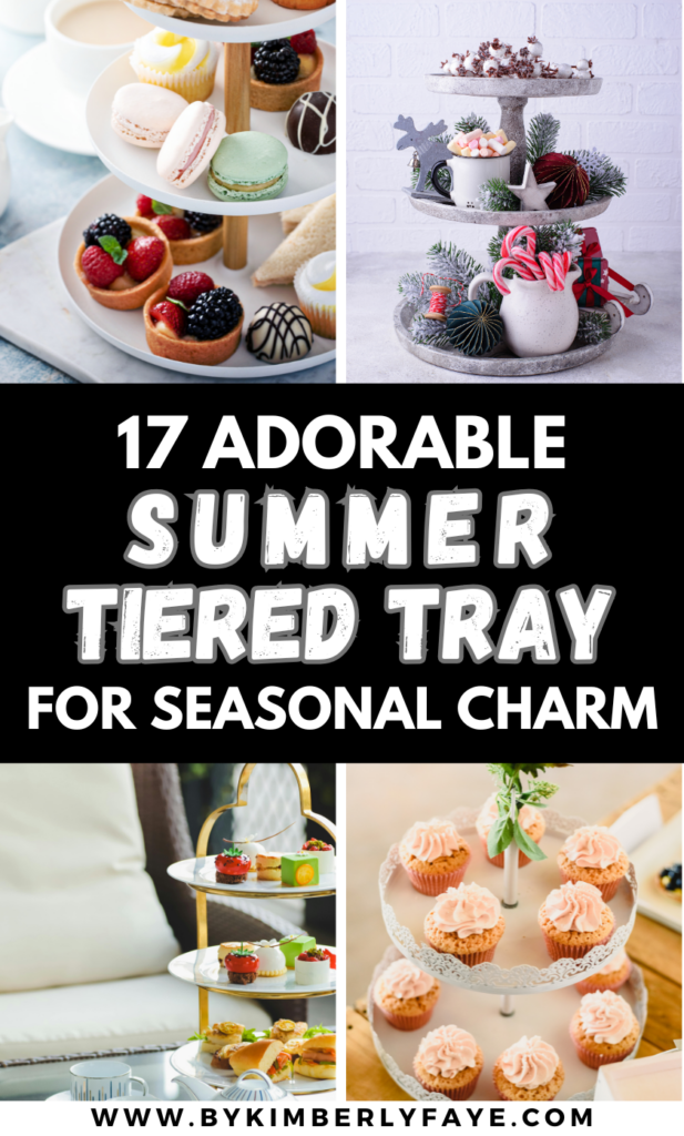 Summer Tiered Tray Ideas