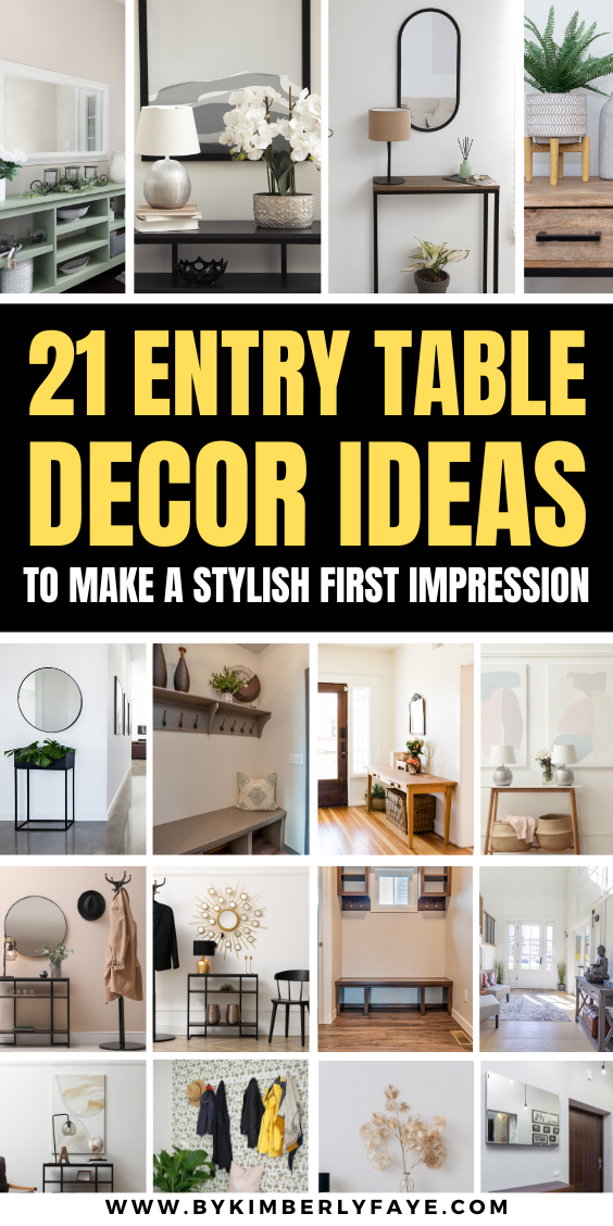 Entry Table Decor Ideas