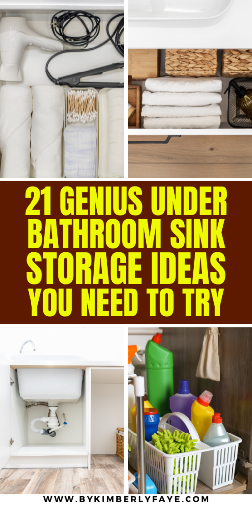 Under bathroom sink storage ideas