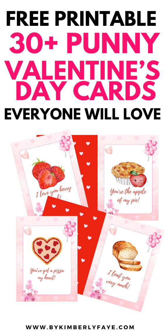 30+ Free Printable Valentine’s Day Cards That Are Cute, Funny & Punny!