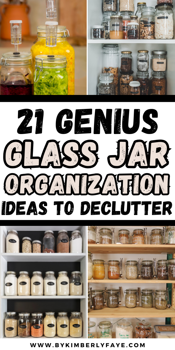Glass Jar Organization Ideas