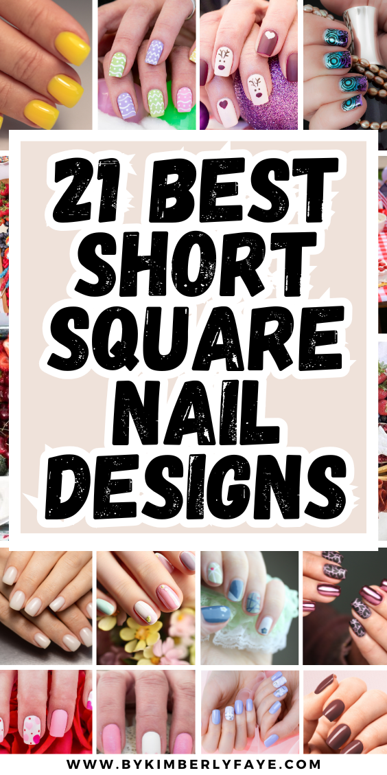 Short Square Nail Designs