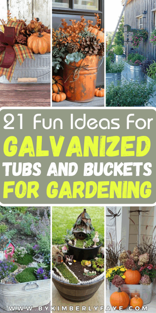 Ideas For Galvanized Tubs and Buckets
