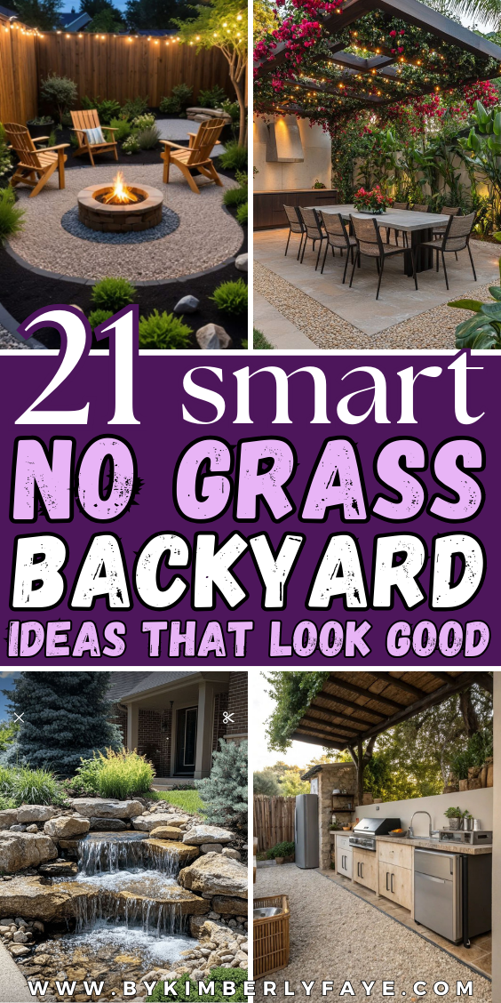 No Grass Backyard Ideas
