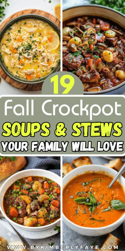 Fall Crockpot Soups and Stews