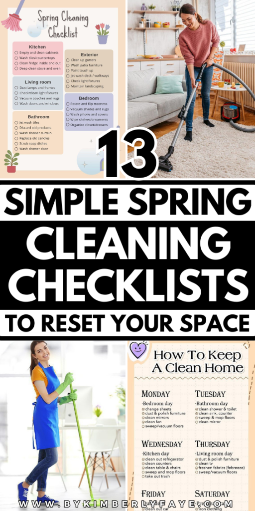 Spring Cleaning Checklists